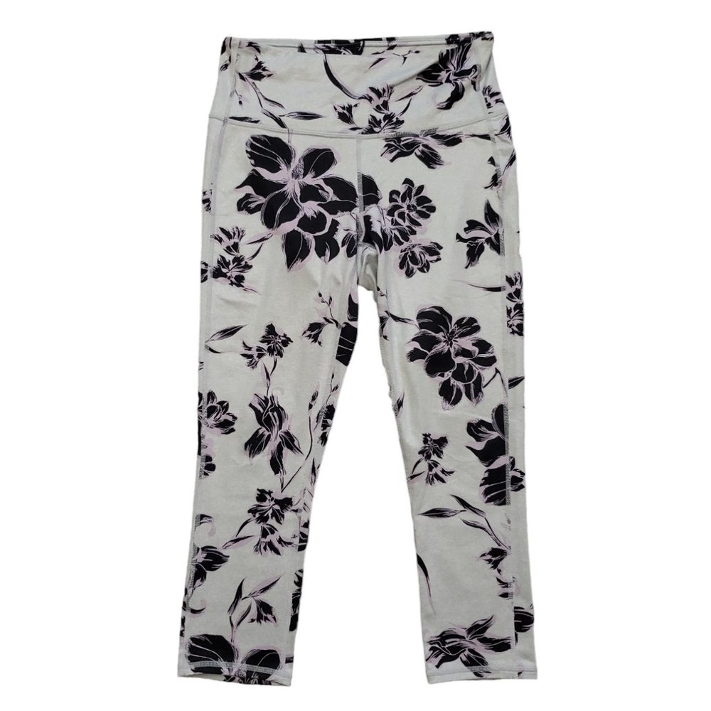 Athleta 777529 Magnolia Purple Cropped Small (Meas 26x20.5 9" Rise) Leggings A16